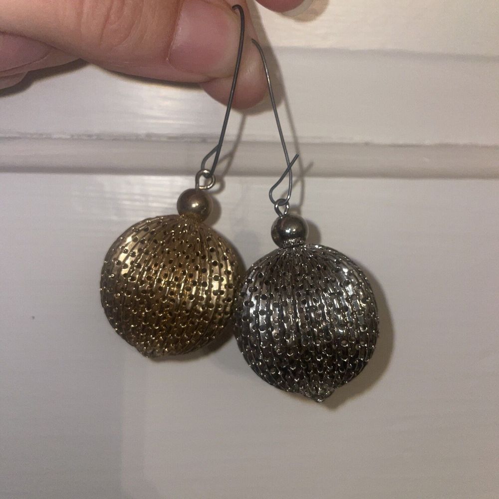 Metal Mesh Christmas‎ Balls Vintage
